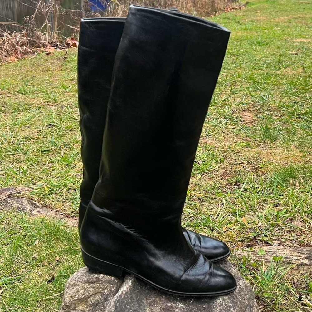Cole Haan Italian Leather Riding Boots, Size 9.